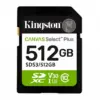 Kingston памет card SD 512GB Canvas Select Plus Gen3 150MB/s