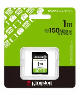 Kingston памет card SD 1TB Canvas Select Plus Gen3 150MB/s