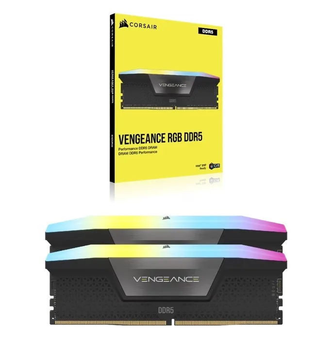 Corsair памет DDR5 Vengeance RGB 32GB/6400 (2*16GB) C36 Intel XMP - Image 5