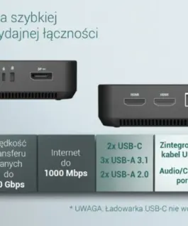 i-tec USB-C DP Dual HDMI Docking Station with Power Delivery 100 W
