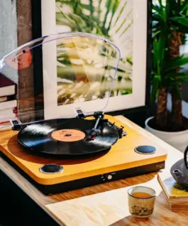 Adler Turntable AD1914 Wood USB Bluetooth