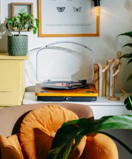 Adler Turntable AD1914 Wood USB Bluetooth
