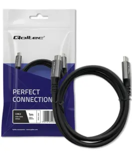 Alternative view of Qoltec USB4 кабел USBC 240W thunderbolt 3,4 40Gbs