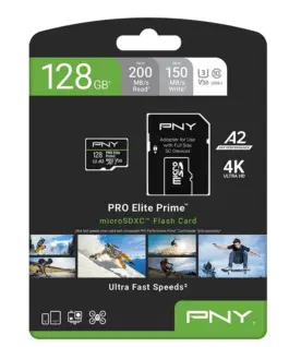 Alternative view of PNY Elite Prime 128GB mSDXC памет Card P-SDU128V32200PEP-GE