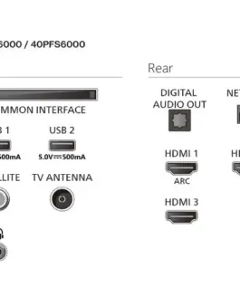 Alternative view of Philips TV LED 32-inches 32PFS6000/12