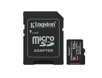 Kingston microSD памет card 512GB Canvas Select+ G3 150MB/s with адаптер