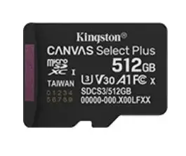 Kingston microSD памет card 512GB Canvas Select+ G3 150MB/s