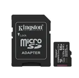 Kingston microSD памет card 64GB Canvas Select+ G3 100MB/s with адаптер