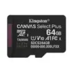 Kingston microSD памет card 64GB Canvas Select+ G3 150MB/s
