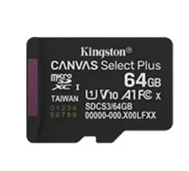 Kingston microSD памет card 64GB Canvas Select+ G3 150MB/s