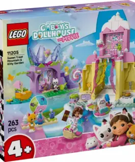LEGO Bricks Gabbys Dollhouse 11205 Sweet Treat Mountain & Kitty Garden
