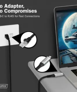 Digitus USB-C – RJ45 кабел AK-300601-020-S