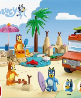 LEGO Bricks Bluey 11202 Blueys Beach & Family Car Trip