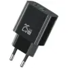 USAMS зарядно 25W 1xUSB-C 1xUSB-A Fast Charging