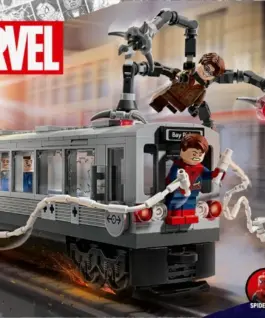 Alternative view of LEGO Spider-Man vs. Doc Ock Subway Train Scene
