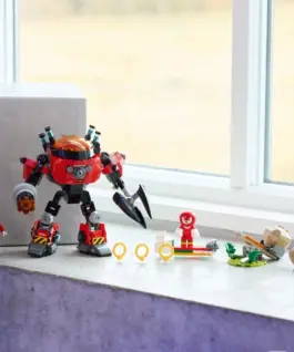 LEGO Knuckles vs. Dr. Eggman Egg Crusher Mech