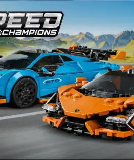 Alternative view of LEGO Speed Champions 77238 Lamborghini Revuelto & Huracan STO