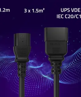 Qoltec Power кабел for UPS C20/C13