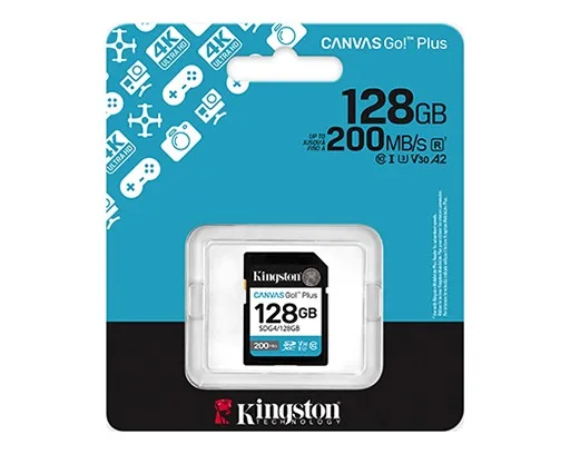 Kingston памет card SD 128GB Canvas Go Plus 200/MB/s C10 U3 V30 - Image 3