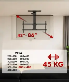Maclean Electric TV ceiling mount MC-109 T