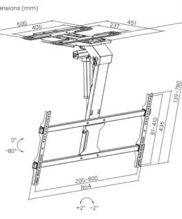 Maclean Electric TV mount MC-110 T