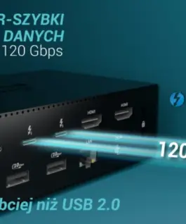 i-tec Thunderbolt 5 Quattro Display Docking Station – 5× USB