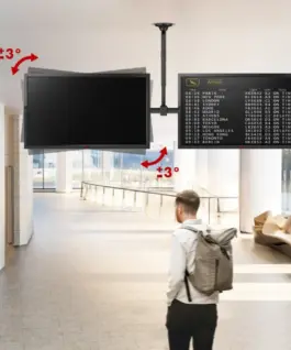 Alternative view of Maclean Double Tv ceiling mount MC-111 B