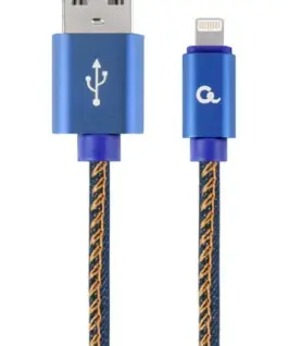 Gembird кабел USB 8 pin premium jeans 1 m