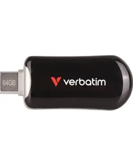 Verbatim Pendrive Plectra 64GB USB-C 100MB/s 30224 черен