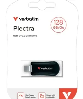 Alternative view of Verbatim Pendrive Plectra 128GB USB-C 100MB/s 30225 черен