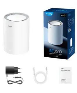 Cudy Router M3600 System WiFi Mesh BE3600 Gigabit Dual Band Wi-Fi 7 Mesh Solution