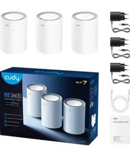Cudy Router M3600 System WiFi Mesh BE3600 Gigabit Dual Band Wi-Fi 7 Mesh Solution