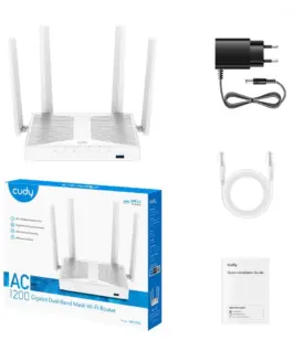 Cudy Router WR1300S Mesh Gigabit WiFi AC1200 with USB