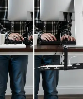 Alternative view of Maclean Under-desk кабел organizer, MC-105 B