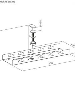 Maclean Under-desk кабел organizer