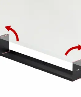 Alternative view of Maclean Maclean compact under- desk organizer MC-107 B