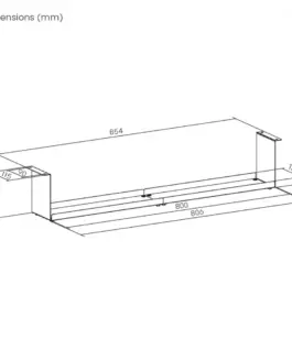 Maclean Maclean compact under- desk organizer MC-107 B