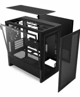 NZXT кутия за компютър H3 FLOW MATX MINI TOWER черен