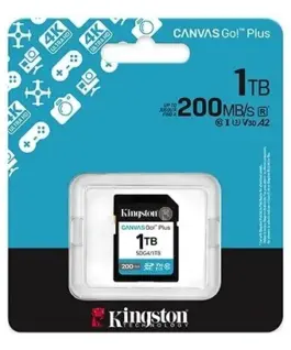Kingston памет card 1TB Canvas Go Plus 200/MB/s C10 U3 V30