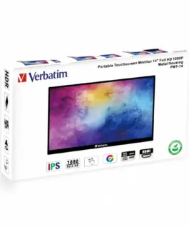 Verbatim Portable Touchscreen монитор Full HD 1080p
