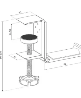 Alternative view of Neomounts ADS11-171SL Headset holder