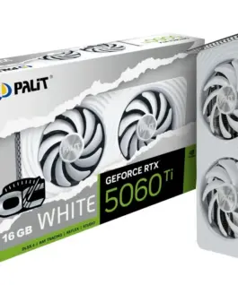 Palit видео карта GeForce RTX 5060 TI бял OC 16GB GDDR7 128bit 3DP/HDMI