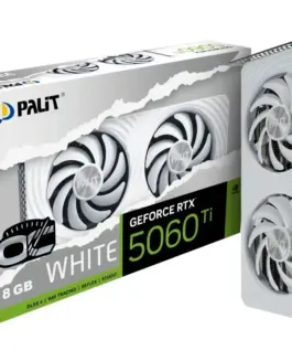 Palit видео карта GeForce RTX 5060 TI бял OC 8GB GDDR7 128bit 3DP/HDMI