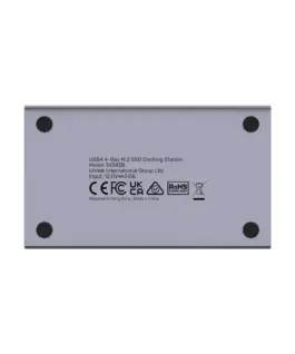Alternative view of Unitek Disc Clone Station 4xM.2 SSD, USB4, S1243BGY01-E
