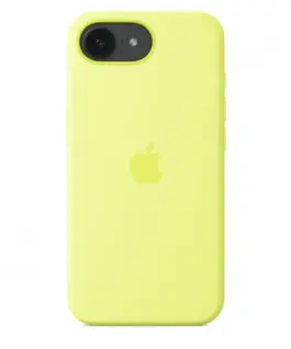 Alternative view of Apple iPhone 16e Silicone Case - Neon жълт