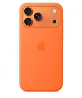 Apple iPhone 17 Pro Max Silicone Case with MagSafe - оранжев