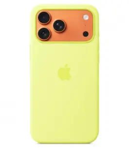Alternative view of Apple iPhone 17 Pro Max Silicone Case with MagSafe - Neon жълт