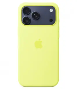 Apple iPhone 17 Pro Max Silicone Case with MagSafe – Neon жълт