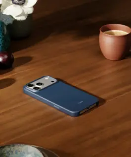 Alternative view of Apple Beats iPhone 17 Pro Max Case with MagSafe and Camera Control - Bedrock Blue