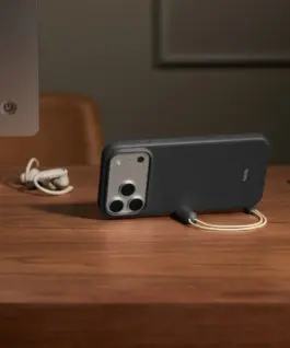 Alternative view of Apple Beats iPhone 17 Pro Max Kickstand Case with MagSafe and Camera Control - Granite Gray